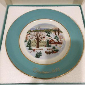 Vintage Avon Christmas Plate - 1973